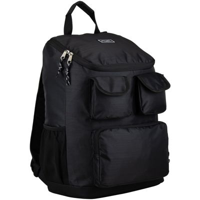 FUEL Storm Multi-Pocket Cargo Backpack with High Capacity Top-Loader Entry - Black
