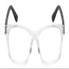 Calabria IM 31268 Blue Light Glasses +1.25 Crystal Clear Black White Polka Dot Women Designer Trendy Chic Readers Eyeglasses view 2