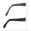 Calabria IM 31268 Blue Light Glasses +1.25 Crystal Clear Black White Polka Dot Women Designer Trendy Chic Readers Eyeglasses view 3