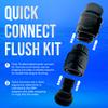 Flush-M Outboard Quick Connect Flush Kit for Yamaha & Honda Boat - Compatible with Yamaha V Max SHO, XTO Offshore & Four Stroke Engines (8HP - 425HP) & Honda Four Stroke Engines (60HP - 350HP) - Black view 2