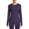 Cuddl Duds ClimateRight Women's Long-Sleeve Crew Neck Base Layer Top (US, Alpha, Medium, Regular, Regular, Navy) view 1