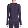 Cuddl Duds ClimateRight Women's Long-Sleeve Crew Neck Base Layer Top (US, Alpha, Medium, Regular, Regular, Navy) view 3