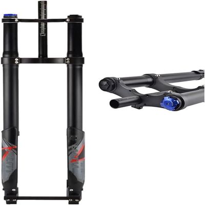 AMeLL Fat Bike Air Suspension Inverted Fork 26/27.5/29Inch Straight Front Fork Travel 220mm