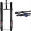 AMeLL Fat Bike Air Suspension Inverted Fork 26/27.5/29Inch Straight Front Fork Travel 220mm