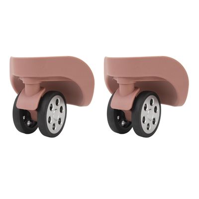 BROLEO Luggage Caster, 2 Pieces Luggage Suitcase Wheels 2.36 Inch Diameter AntiWear Silent 360 Degree Rotation with Screws for Repair (Rose Gold), BROLEObs5nz64ukw-13