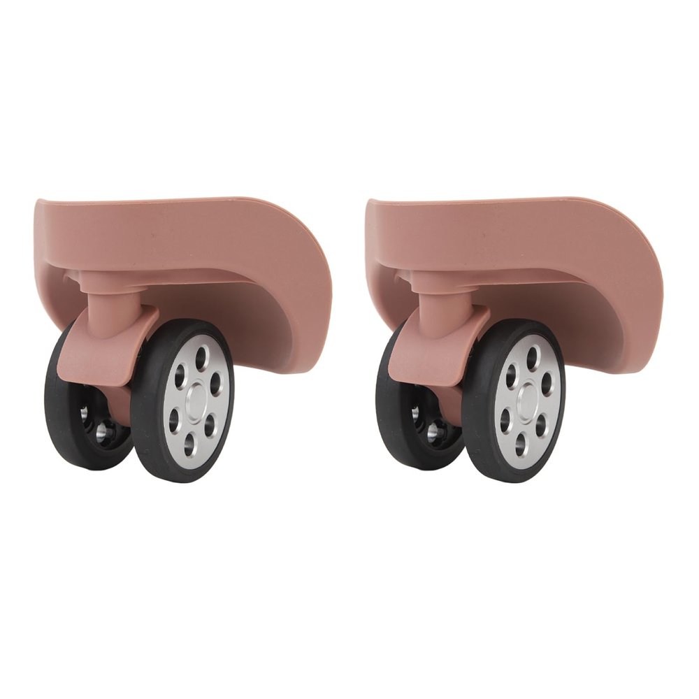 BROLEO Luggage Caster, 2 Pieces Luggage Suitcase Wheels 2.36 Inch Diameter AntiWear Silent 360 Degree Rotation with Screws for Repair (Rose Gold), BROLEObs5nz64ukw-13