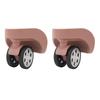 BROLEO Luggage Caster, 2 Pieces Luggage Suitcase Wheels 2.36 Inch Diameter AntiWear Silent 360 Degree Rotation with Screws for Repair (Rose Gold), BROLEObs5nz64ukw-13 view 1