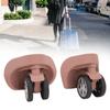 BROLEO Luggage Caster, 2 Pieces Luggage Suitcase Wheels 2.36 Inch Diameter AntiWear Silent 360 Degree Rotation with Screws for Repair (Rose Gold), BROLEObs5nz64ukw-13 view 2