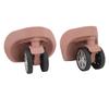 BROLEO Luggage Caster, 2 Pieces Luggage Suitcase Wheels 2.36 Inch Diameter AntiWear Silent 360 Degree Rotation with Screws for Repair (Rose Gold), BROLEObs5nz64ukw-13 view 3