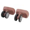 BROLEO Luggage Caster, 2 Pieces Luggage Suitcase Wheels 2.36 Inch Diameter AntiWear Silent 360 Degree Rotation with Screws for Repair (Rose Gold), BROLEObs5nz64ukw-13 view 4