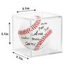 24Pack Acrylic Baseball Case for Display, UV Protected Baseball Display Cube, Autographed Baseball Clear Display Case, Baseball Display Case for Memorabilia Baseball view 2