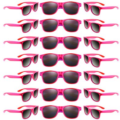 Bouiexye 48 Pack Party Sunglasses Bulk for Summer Wedding Party Goody Bag Fillers Supplies (Rose Red)