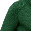 Men's Stand Collar Button Down Cardigan Casual Slim Fit Cardigan Jacket Thermal Waffle Knit Sweaters (Green,Large) view 3