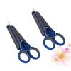 BESPORTBLE 4 Sets Fishing Scissors Fishing Clippers Line Cutters Scissors for Boat Antiskid Serrated Edge Random Color view 4