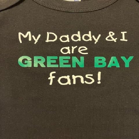 Green Bay Toddler Shirt Girls Kids Youth Funny Daddy Shirt (Youth Small 6-8, Black)