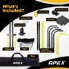 Apex Sports Volleyball Rebounder, Adjustable Angle 7x4 ft Bounce Back Net view 3