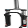 AMeLL 27.5'' Mountain Bike Suspension Fork 100mm Travel MTB Oil Spring Fork 1-1/8" Straight Tube Bicycle Front Fork (Color : 27.5'' Black) view 1