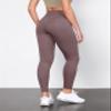 ODODOS Tummy Control Full Length Compression Leggings with Inner Pocket for Women, 28" High Waist Workout Running Yoga Pants, Purple Taupe, Large view 3