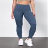 ODODOS Tummy Control Full Length Compression Leggings with Inner Pocket for Women, 28" High Waist Workout Running Yoga Pants, Ink Blue, Medium view 2