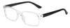 Calabria IM 31268 Blue Light Glasses +2.50 Crystal Clear Black White Polka Dot Women Designer Trendy Chic Readers Eyeglasses view 1