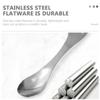 Kisangel 2pcs Stainless Steel Three-purpose Tableware Multipurpose Fork Soup Spoon Dessert Spoon Catering Cutter view 2