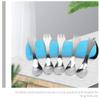 Kisangel 2pcs Stainless Steel Three-purpose Tableware Multipurpose Fork Soup Spoon Dessert Spoon Catering Cutter view 4