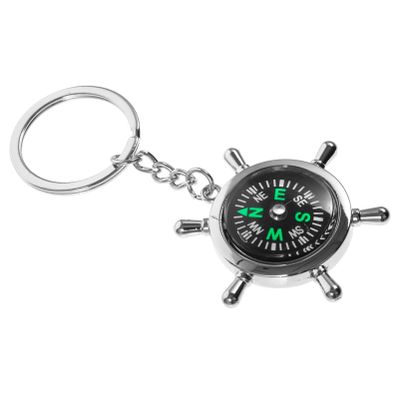 Sosoport Keychain Compass Small Compass Key Ring Metal Carabiner Hiking Backpack Accessories for Outdoor Travling Mountaineering Camping