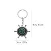 Sosoport Keychain Compass Small Compass Key Ring Metal Carabiner Hiking Backpack Accessories for Outdoor Travling Mountaineering Camping view 2
