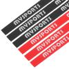 PATIKIL 18x0.4 Table Tennis Racket Edge Tape, 10 Pack Ping-Pong Racquet Side Tape Protect The Edges of Rubber and Blade for Paddles Racket, Red, Black view 1