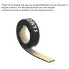 PATIKIL 18x0.4 Table Tennis Racket Edge Tape, 10 Pack Ping-Pong Racquet Side Tape Protect The Edges of Rubber and Blade for Paddles Racket, Red, Black view 3