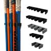 Bold Print Labs Wall Mount Hockey Stick Holder | Ice Hockey Stick Organizer (Black, 6 Stick Wall Mount) view 1