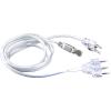 FEFOSAEP Fencing Body Cord - 2-Prong Foil/Sabre Body Cord - Fencing Foil/Sabre Body Cord with Transparent Cable Plugs (Set of 2) view 2