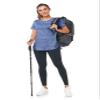 Absttith Women Fitness Tops Dry Fit Fishing Hiking Running Short Sleeve Crew Neck Soprt Tee Side Split Navy Small view 4