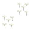Yardwe 10pcs Outdoor Three-Eyed Screw Pegs Stainless Steel Camping Deck Nails for Secure Anchoring for Hiking Fishing and Climbing Activities view 1