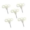 Yardwe 10pcs Outdoor Three-Eyed Screw Pegs Stainless Steel Camping Deck Nails for Secure Anchoring for Hiking Fishing and Climbing Activities view 3