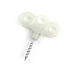 Yardwe 10pcs Outdoor Three-Eyed Screw Pegs Stainless Steel Camping Deck Nails for Secure Anchoring for Hiking Fishing and Climbing Activities view 4