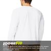 Men's UPF 50+ Long Sleeve Tee Shirts UV Sun Protection Quick Dry Tee Shirt Swim Athletic Running Workout White view 3