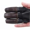 Yardwe 2pcs Three Finger Archery Glove Soft Cowhide Protective Glove for Arrow Shooting Wear-Resistant Design for Archery Lovers and Sports Enthusiasts Accessory view 2