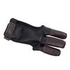 Yardwe 2pcs Three Finger Archery Glove Soft Cowhide Protective Glove for Arrow Shooting Wear-Resistant Design for Archery Lovers and Sports Enthusiasts Accessory view 3