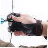 Yardwe 2pcs Three Finger Archery Glove Soft Cowhide Protective Glove for Arrow Shooting Wear-Resistant Design for Archery Lovers and Sports Enthusiasts Accessory view 4