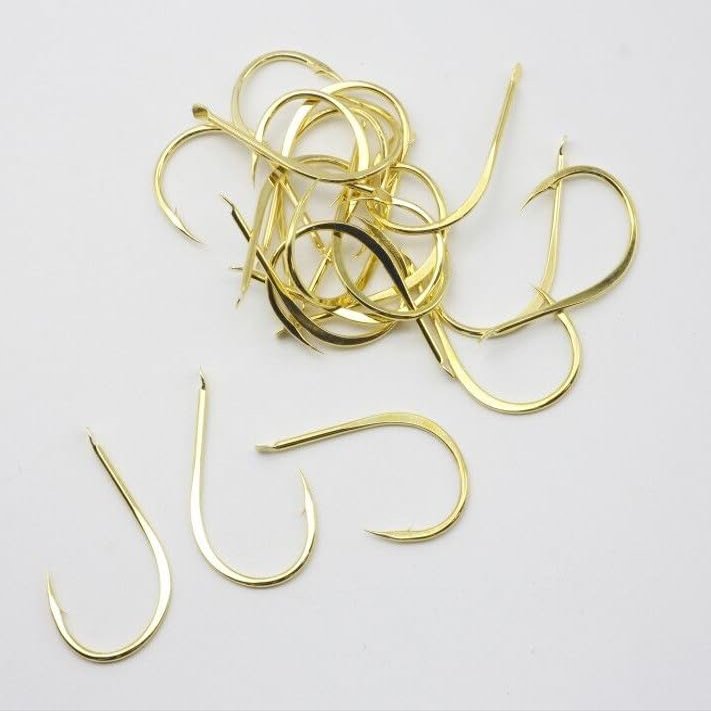 KTGCOZSpack of 60 Super Sharped Forged Fishing Hooks High Carbon Steel carp Fish Hook (7# 60pcs)
