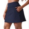 Oyamiki Skort Modest Knee Length Skirts for Women Dressy Tennis Golf Skort with 4 Pockets UV Protection High Waist view 1