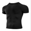 Niksa Men's Compression Shirts 1 Pack, Short Sleeve Athletic Compression Tops Cool Dry Workout T Shirt, Rash Guard Base Layer Undershirt view 1