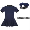 Alvivi Womens Halloween Sexy Cop Costume Role Play Outfits Police Officer Uniform Policewoman Cosplay Jumpsuits Navy Blue C Medium view 4