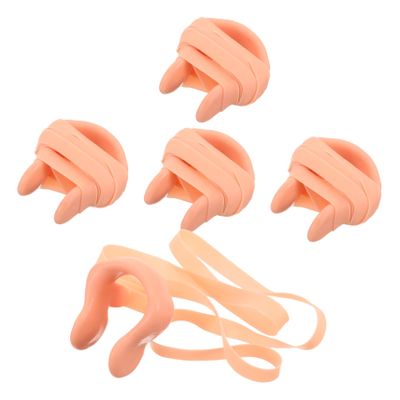 Yardwe 15pcs Silicone Swimming Nose Clip Adult Swim Gear Padded Sports Swim Nasal Splint Elastic Strap for Boys and Girls and Adults