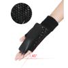 Bestgift Knitted gloves warm can touch screen riding cold heating Black one size view 3