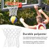 BestAlice 2pcs Durable Basketball Net Nylon White Universal Heavy Duty Basketball Net Replacement in All Weather for Indoor Outdoor Home Use Basketball Net view 2