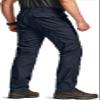 CQR Men's Flex Stretch Tactical Pants, Water Resistant Ripstop Cargo Pants, Lightweight EDC Outdoor Work Hiking Pants, Intense Operator Navy, 34W x 34L view 2