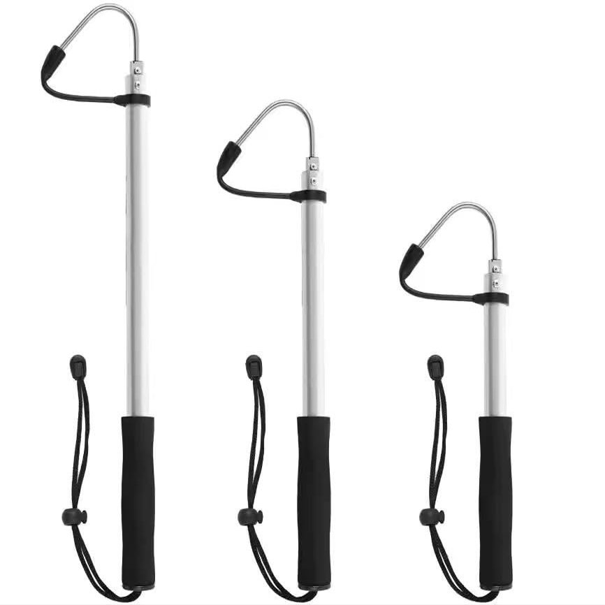 KTGCOZS Flexible Fishing Gaff Grip Holder Hook Shape Fishing Spear Crank Sea Fishing (60cm/23.6")