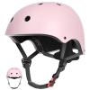 67i Toddler Bike Helmet - Girls Helmets (18.9"-21.2") with 11 Ventilation Vents, Adjustable Knob & Double Buckle, ABS EPS Layered Safety for Ages 1-4 (Light Pink) view 1